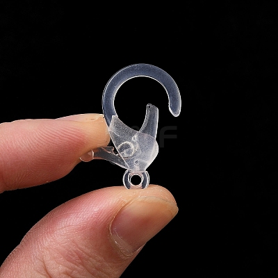 Transparent Plastic Lobster CLaw Clasps LS-KY-H005-A13-1