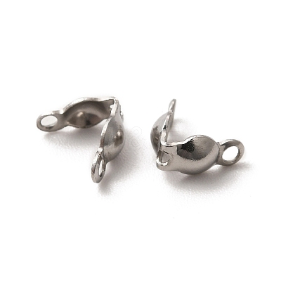 Tarnish Resistant 304 Stainless Steel Bead Tips STAS-L207-22B-P-1