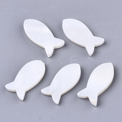 Natural Freshwater Shell Beads SSHEL-R049-04-1