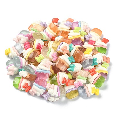 Opaque Resin Decoden Cabochons RESI-CJC0019-27-1