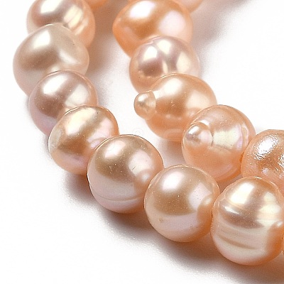 Natural Cultured Freshwater Pearl Beads Strands PEAR-L033-05A-01-1