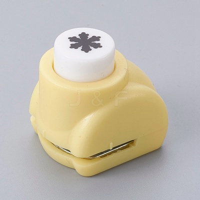 Random Single Color or Random Mixed Color Mini Plastic Craft Punch Sets for Scrapbooking & Paper Crafts AJEW-F003-11B-1