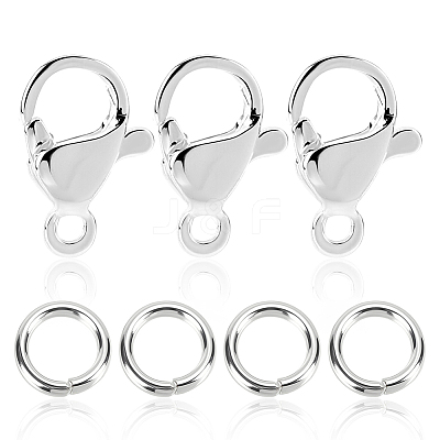 304 Stainless Steel Lobster Claw Clasps STAS-ME0002-92A-1