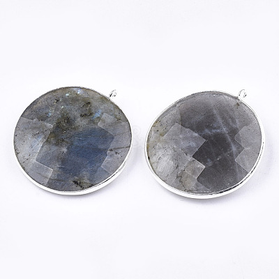 Natural Labradorite Pendants G-T112-29A-1