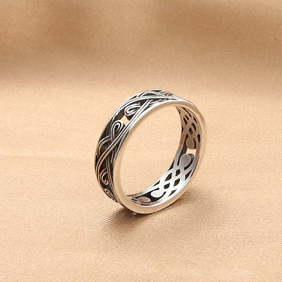 Punk Style 316L Surgical Stainless Steel Finger Rings for Men WGCE559-01-1