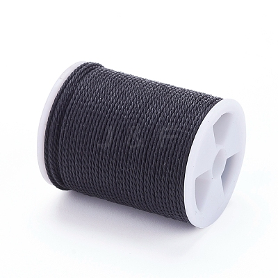 Round Waxed Polyester Cord X-YC-G006-01-1.0mm-01-1