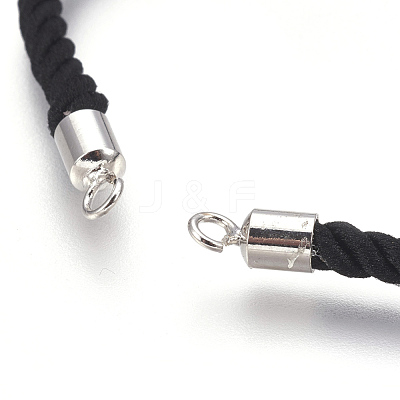Cotton Cord Bracelet Making KK-F758-03H-P-1