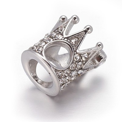 304 Stainless Steel European Style Beads OPDL-L013-35P-1