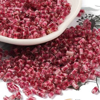 Two Tone Inside Colours Transparent Glass Seed Beads SEED-C004-05F-1
