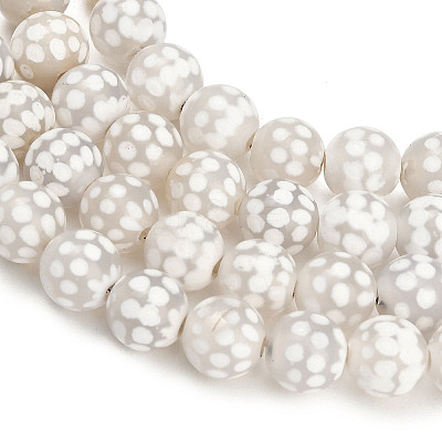 Tibetan Style dZi Beads Strands GG-NH0001-A04-8MM-1