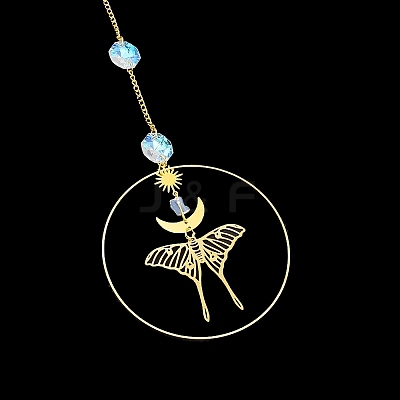 Brass Big Pendant Decorations HJEW-M005-03G-02-1