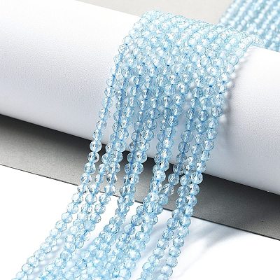 Natural Blue Topaz Beads Strands X-G-H079-A02-03-1