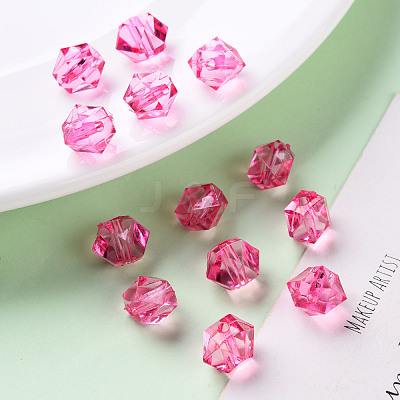 Transparent Acrylic Beads TACR-S154-15B-82-1