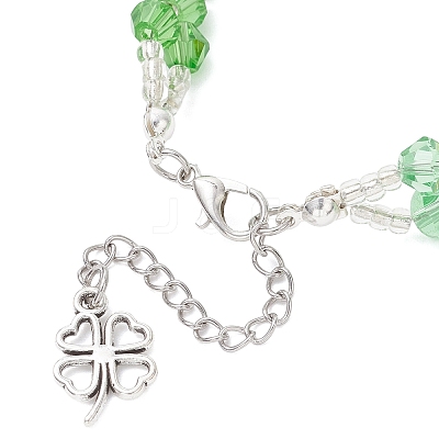 Imitation Austrian Crystal 5301 Bicone Beaded Bracelets for Women BJEW-JB12735-1