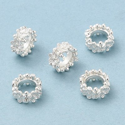 Eco-Friendly Rack Plating Brass Beads KK-A186-08B-S-1