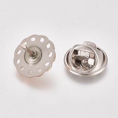 Plastic Safety Brooches JEWB-WH0009-25-1