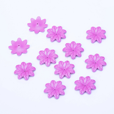 Opaque Acrylic Bead Caps SACR-S203-02M-1