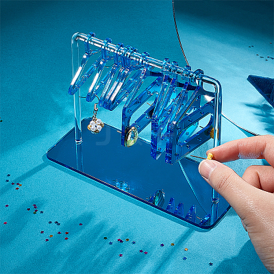 2 Sets Acrylic Earring Display Hanger Rack EDIS-PH0001-42B-1