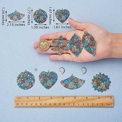 DIY Drop Leverback Earring Making Kit DIY-SZ0008-70-1