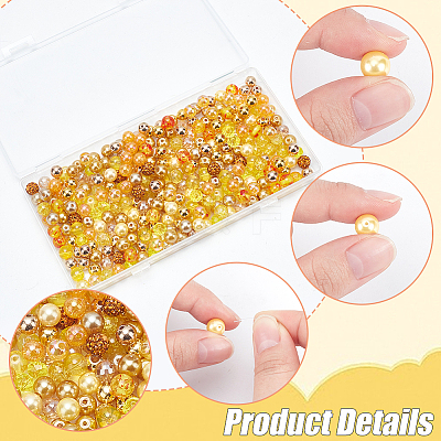 DIY Round Beads Jewelry Making Finding Kit DIY-WR0003-85B-1
