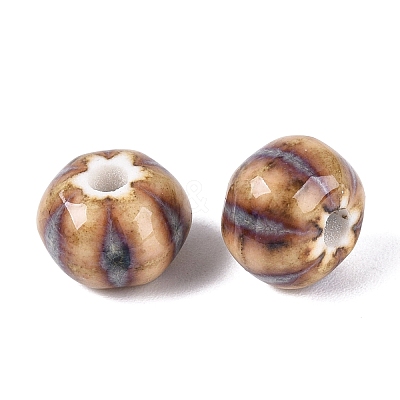 Vintage Handmade Porcelain Beads PORC-Q006-07D-1