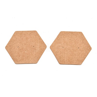 Kraft Paper Earring Displays Cards CDIS-H005-01-1