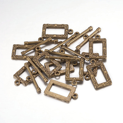 Tibetan Style Alloy Toggle Clasps MLF5079Y-1