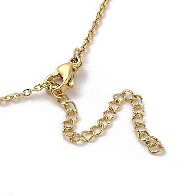 304 Stainless Steel Pendant Necklaces NJEW-U002-23G-02-1