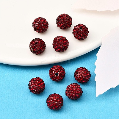 Pave Disco Ball Beads X-RB-A130-10mm-5-1