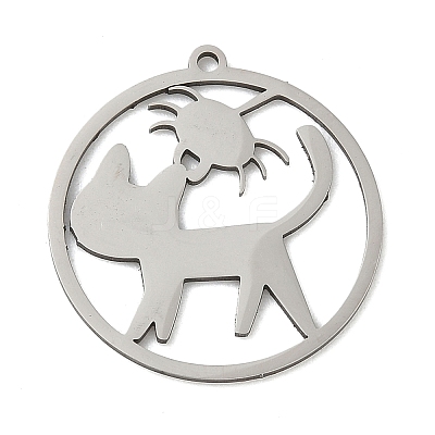 201 Stainless Steel Pendants LS-STAS-G366-02P-07-1