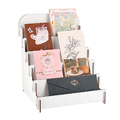 Plywood Laminated Shelf Display Case ODIS-WH0030-168-1