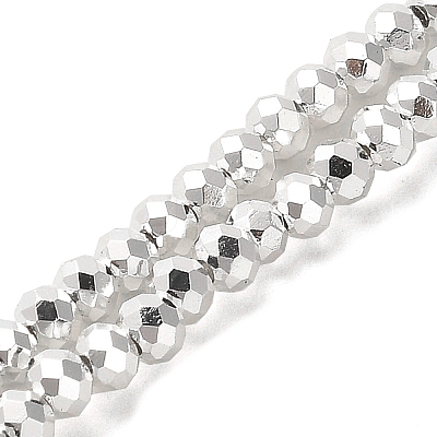 Electroplate Glass Beads Strands X-EGLA-D030-15A-06-1