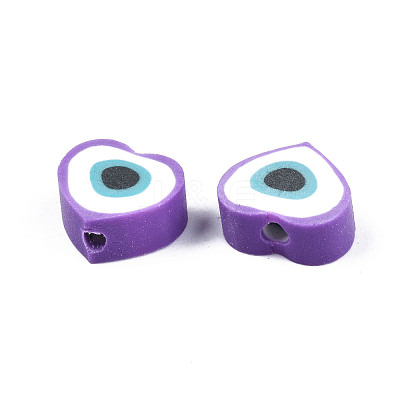 Handmade Polymer Clay Beads X-CLAY-T019-08D-1