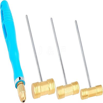Brass Jewelry Hammers Set TOOL-WH0019-84-1