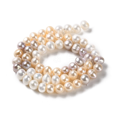 Natural Cultured Freshwater Pearl Beads Strands PEAR-E018-85-1