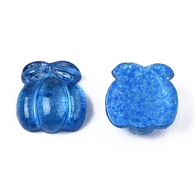 Autumn Theme Spray Painted Transparent Resin Cabochons CRES-S302-65-A06-1