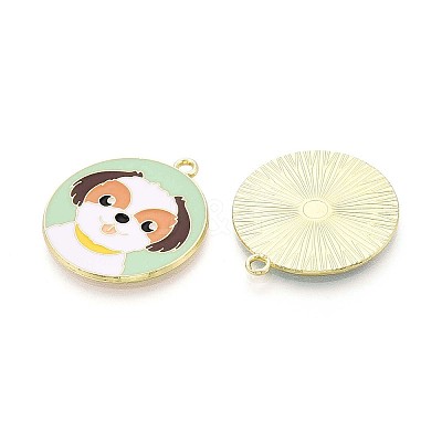 Eco-Friendly Alloy Enamel Pendants X-ENAM-Q437-057-NR-1