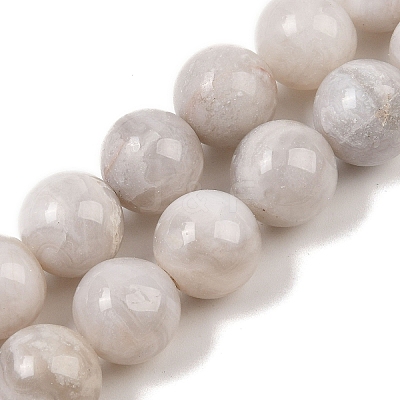 Round Natural Crazy Lace Agate Beaded Strands G-L374-01-12mm-1
