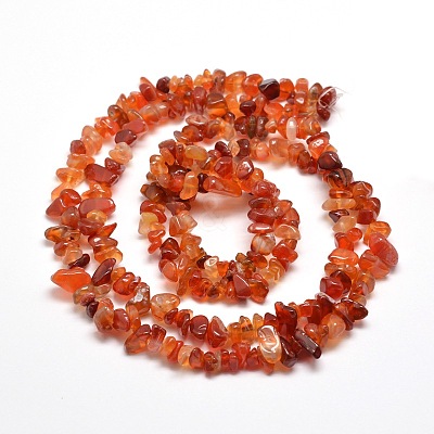 Natural Agate Chip Bead Strands X-G-M205-47-1
