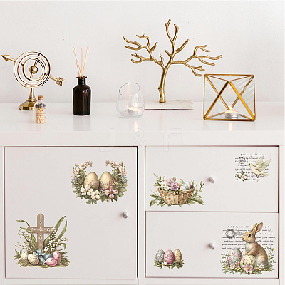 3 Sheets 3 Styles PVC Waterproof Decorative Stickers DIY-WH0404-593-1