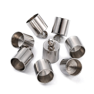 Tarnish Resistant Smooth Surface 201 Stainless Steel Cord Ends STAS-R063-96-1