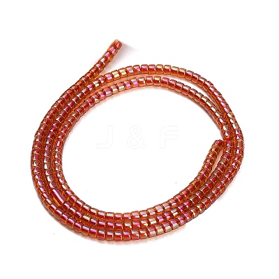 Electroplate Glass Beads Strands GL-CBAA615-01J-1