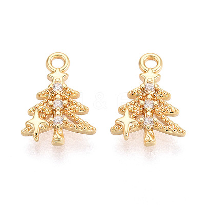 Brass Micro Pave Cubic Zirconia Charms LS-KK-N263-145A-G-1