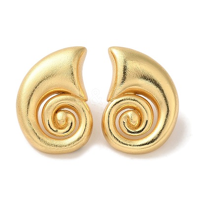Rack Plating Brass Stud Earrings EJEW-B062-32G-1