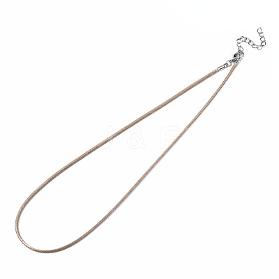 Waxed Cord Necklace Making NCOR-T003-02-1