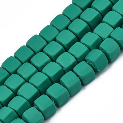 Handmade Polymer Clay Beads Strands CLAY-S092-78E-1