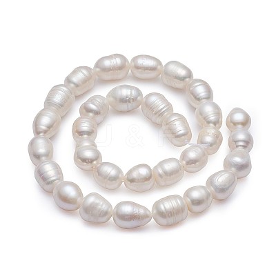 Natural Cultured Freshwater Pearl Beads Strands Rice A23TR011-1