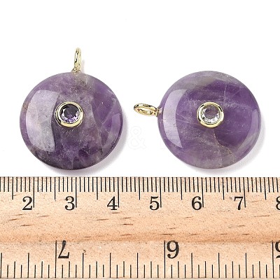 Natural Amethyst Pendants G-I391-02G-03-1