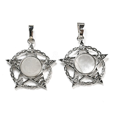 Natural Quartz Crystal Pendants G-P517-01P-06-1