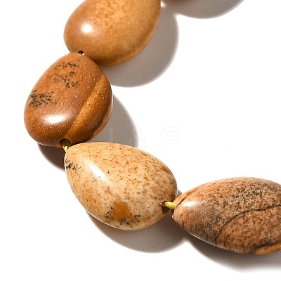 Natural Picture Jasper Beads Strands G-I377-A17-1
